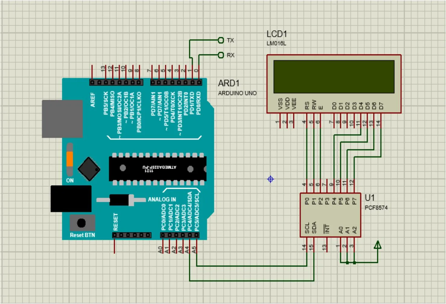 rangkaian lcd 16x2