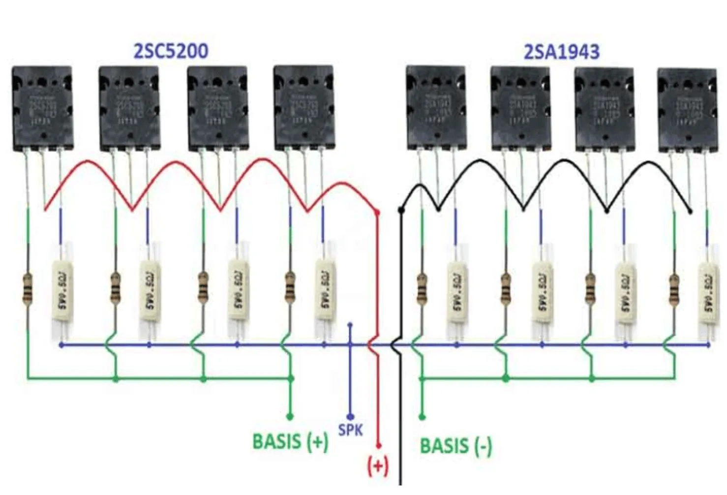 skema paralel transistor final