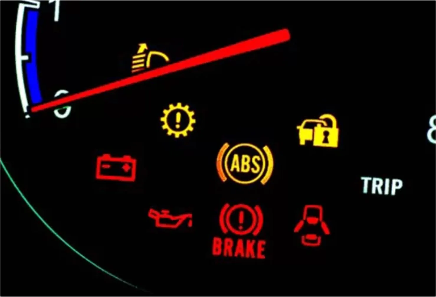 lampu indikator mobil brio menyala