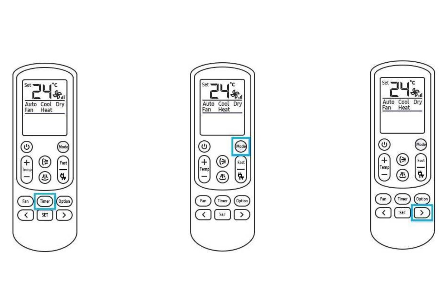 arti lambang pada remote ac samsung